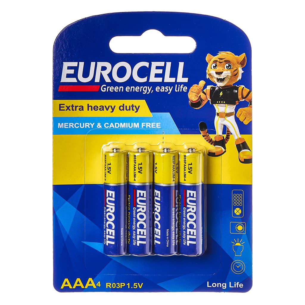 Батарейки Eurocell алкалиновые AAA (мизинчиковые) 