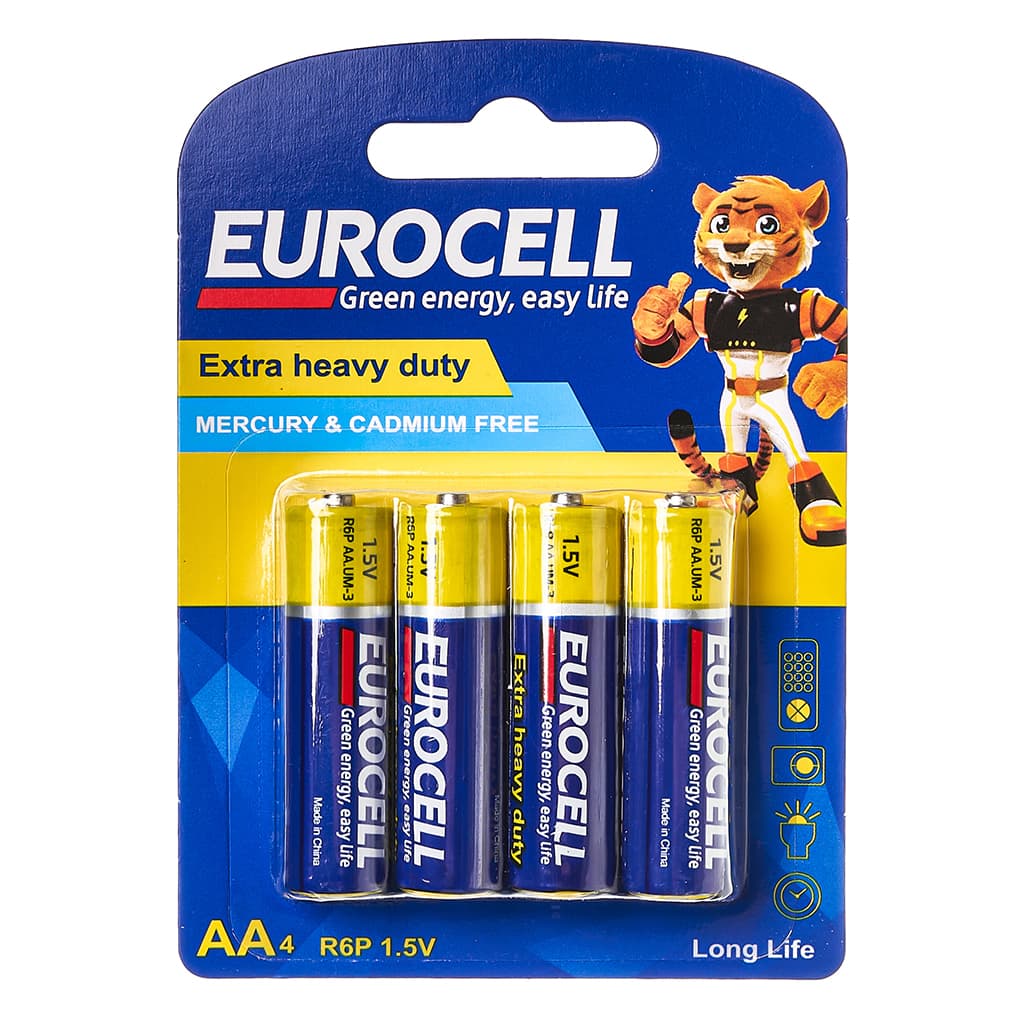 атарейки Eurocell алкалиновые AA (пальчиковые)